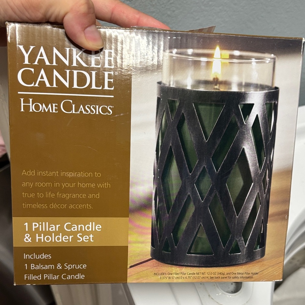 Yankee Candle Home Classics Balsam & Spruce Pillar Candle Set
